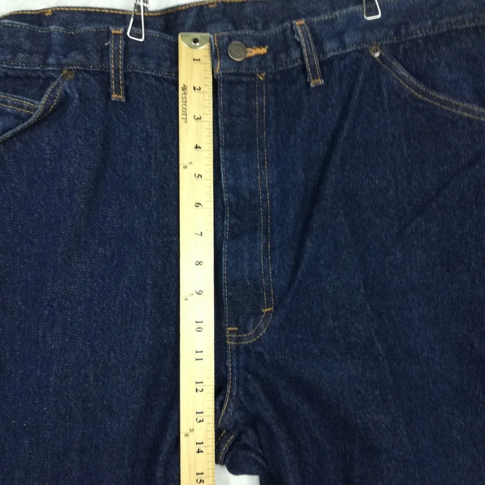 Dickies Mens Jeans Regular Fit Straight Leg Blue Denim Dark Indigo 44x30‎
